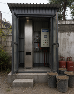 Bunched-Cable-Flammability Test Chamber